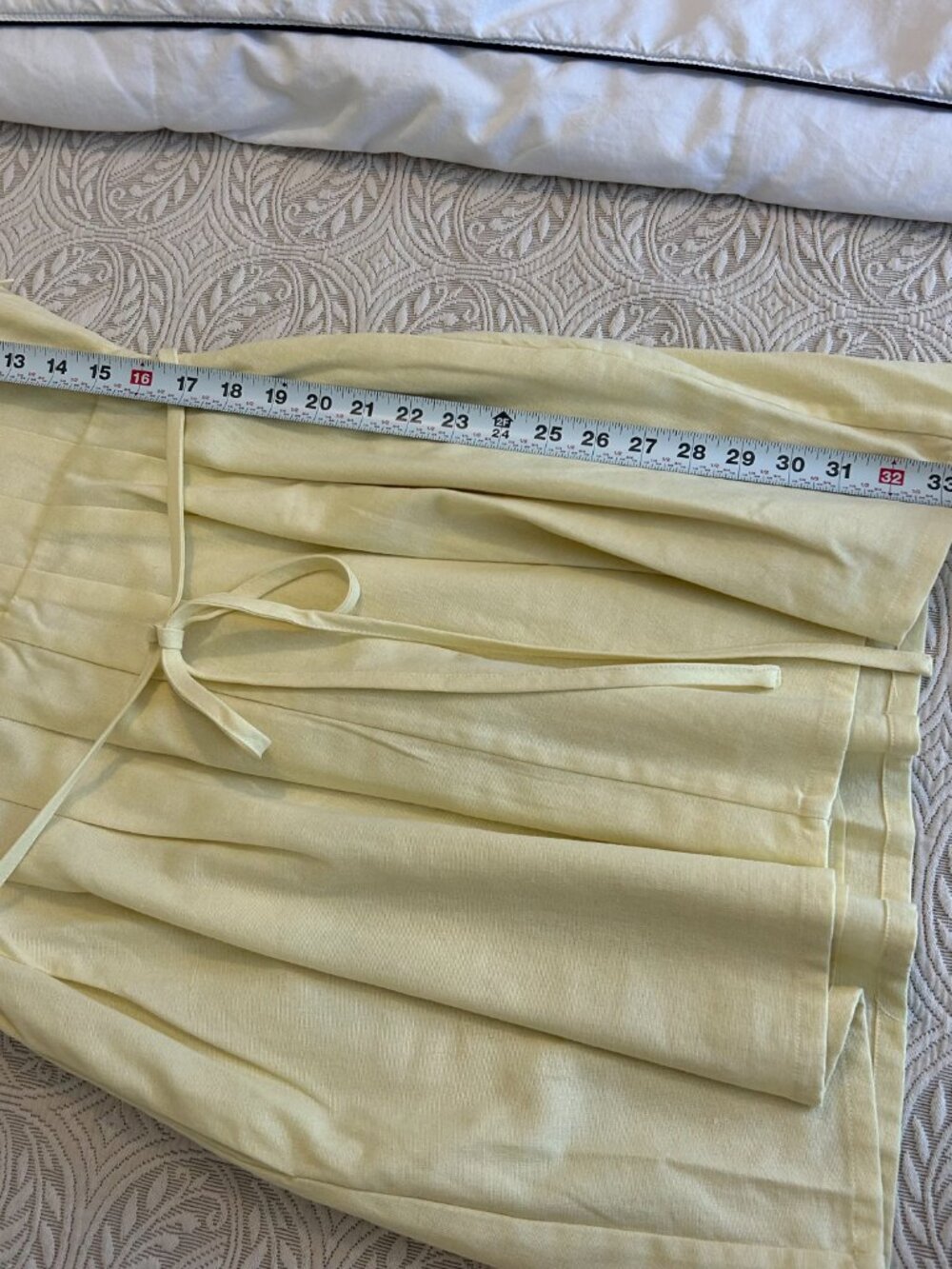 Meshki NWT Aysha Buttoned Linen Mini Dress - Lemon, L - Picture 13 of 15